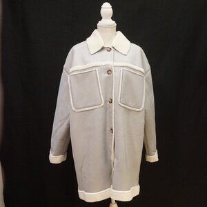 Universal Thread Smoke Wisp Midi Faux Swede Jacket Sherpa Lined Women’s XXL